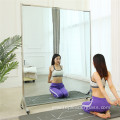 Big frameless tempered bathroom glass mirror